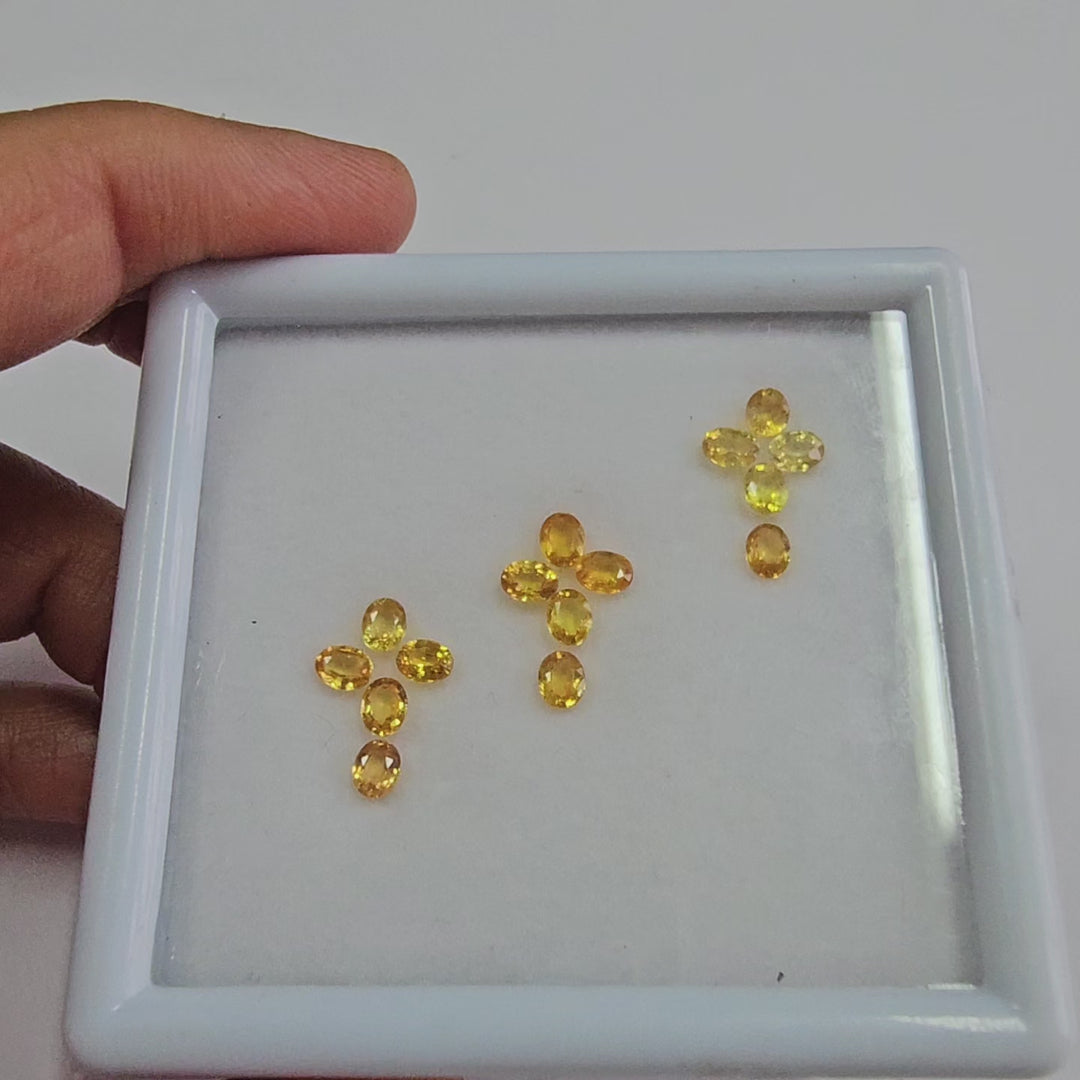 3.00 Cts. Yellow Sapphire (15 Pieces) Gemstone Set