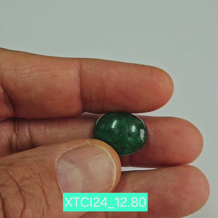 Certified Emerald (Panna) 12.80 Carats (14.08 Ratti) Zambian