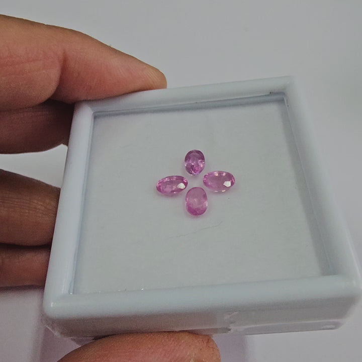 2.80 Cts. Pink Sapphire (4 Pieces) Gemstone Set