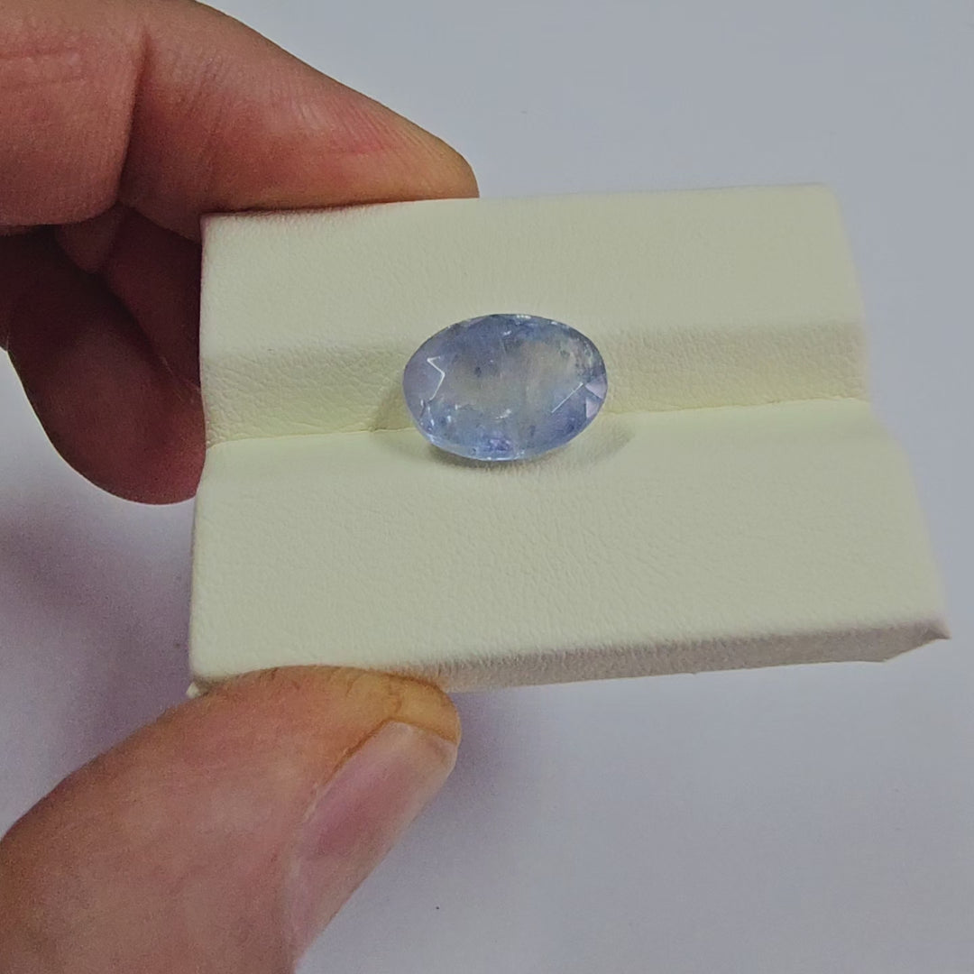 Certified Blue Sapphire-8.03 Carats (8.83 Ratti) Sri Lanka (Ceylon), SKU:IOZI09