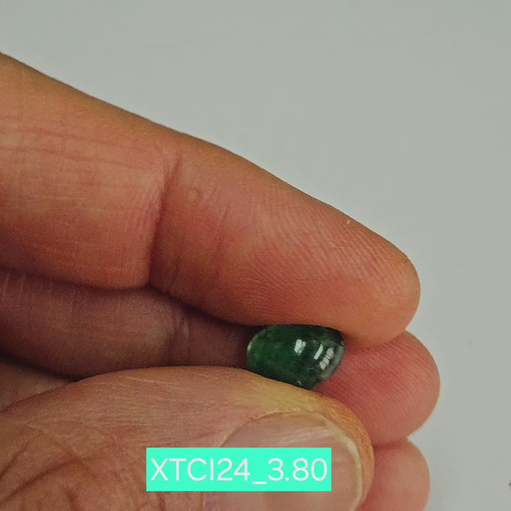 Certified Emerald (Panna)-3.80 Carats (4.18 Ratti) Brazil, SKU:XTCI24_Oval3.80