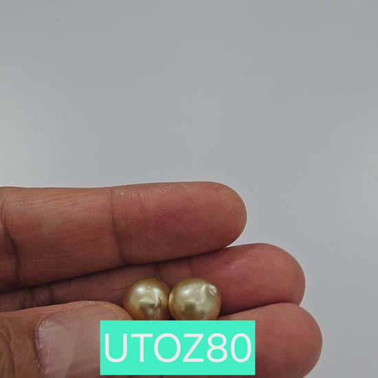 Golden South Sea Pearl Undrilled 6.90 Carats (7.59 Ratti) UTOZ80