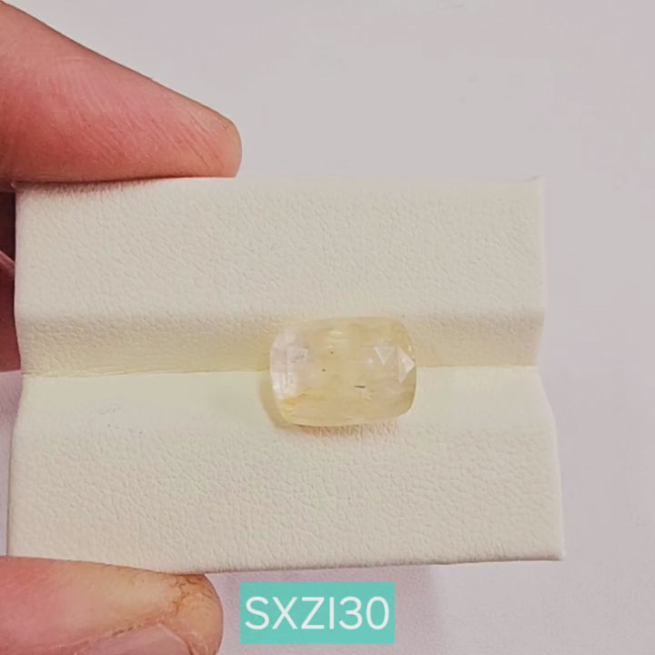 Yellow Sapphire (Pukhraj) 9.11 Cts (10.03 Ratti) Sri Lanka (Ceylon)