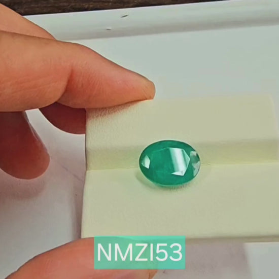 Certified Zambian Emerald (Panna)-5.87 Carats (6.46 Ratti) Zambia, SKU:NMZI53