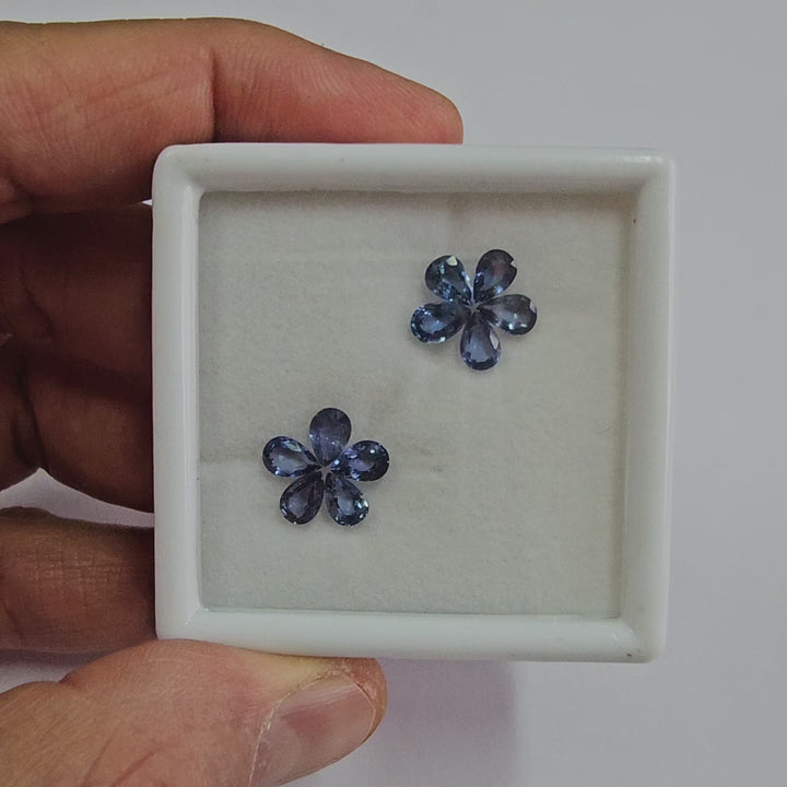 4.00 Cts. Ceylon Blue Sapphire (10 Pieces) Gemstone Set