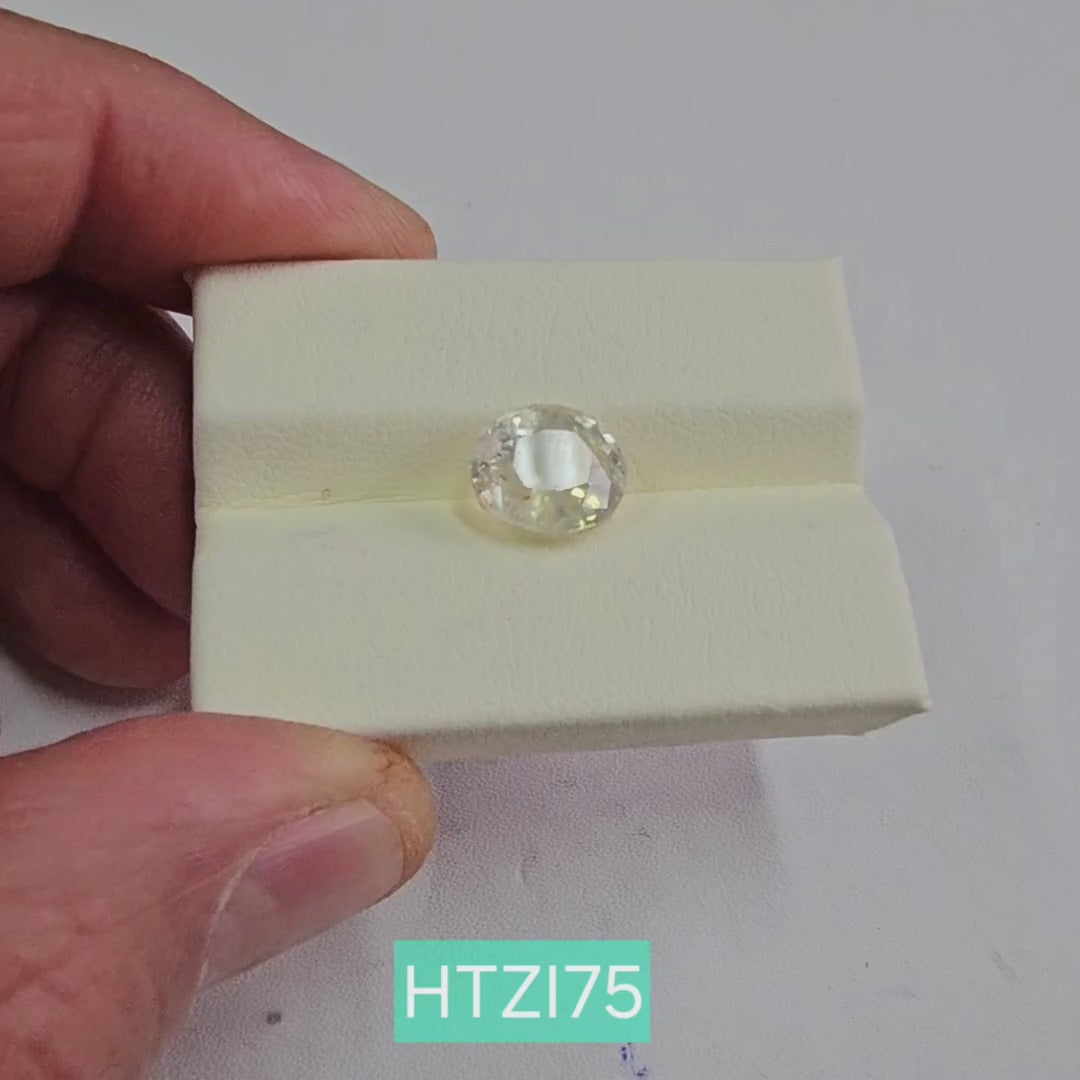 White Sapphire (Safed Pukhraj) 5.85Cts (6.45 Ratti) Sri Lanka (Ceylon)