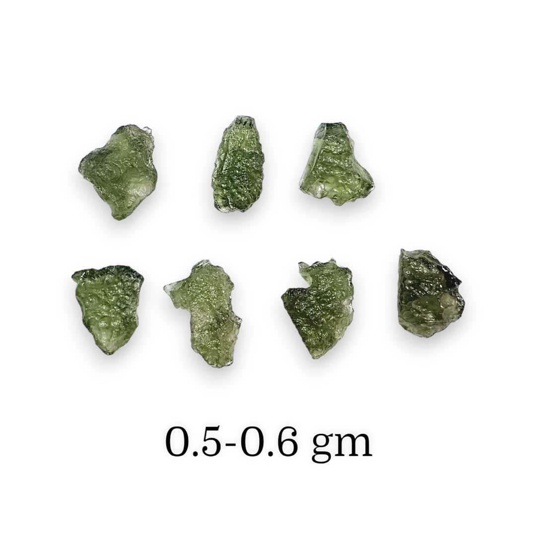 Raw Moldavite Crystal (0.5-0.6gm)
