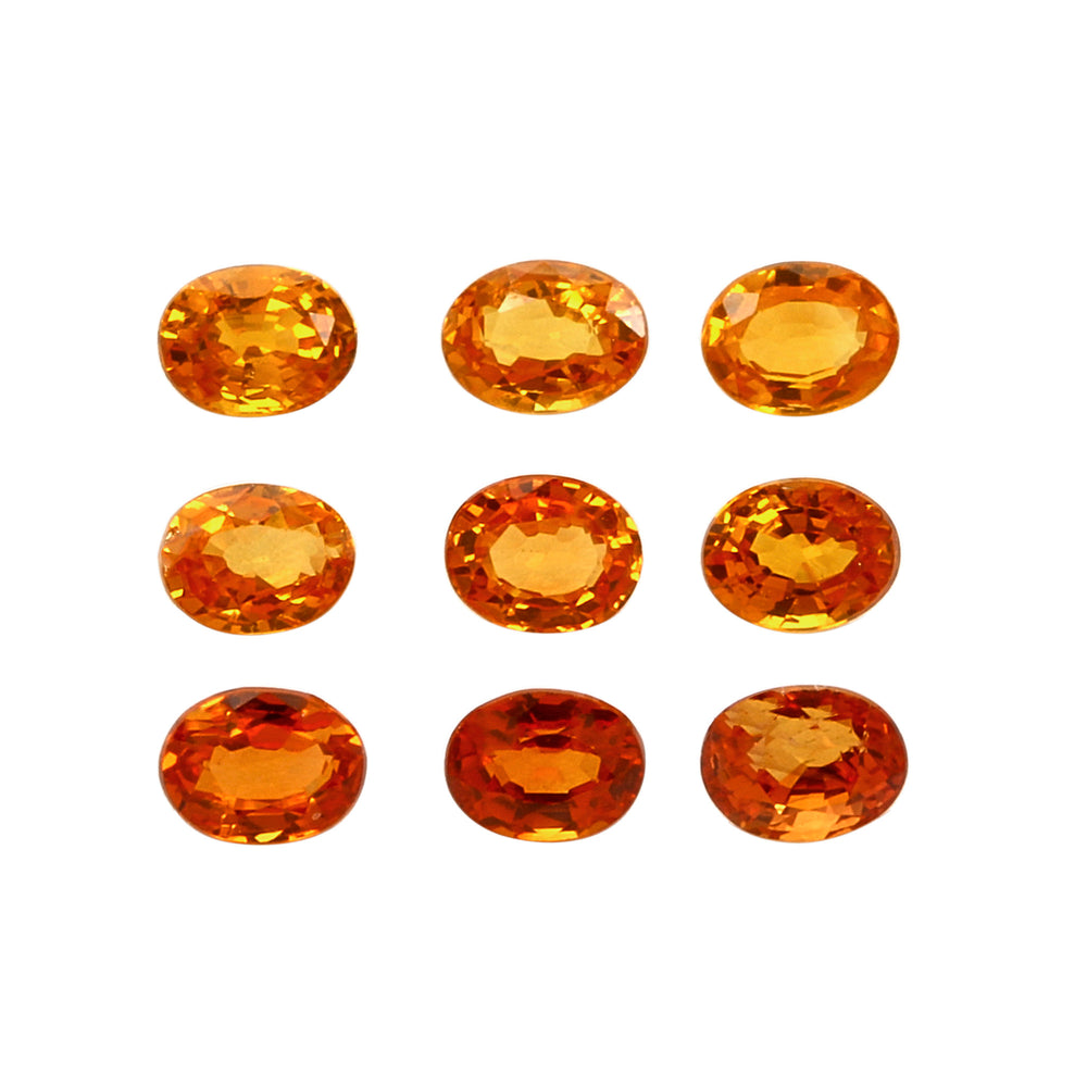 2Pc Lot Songea Orange Sapphire 0.20 Carats