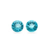 2Pc Lot Blue Apatite 5x5mm 0.90 Carats