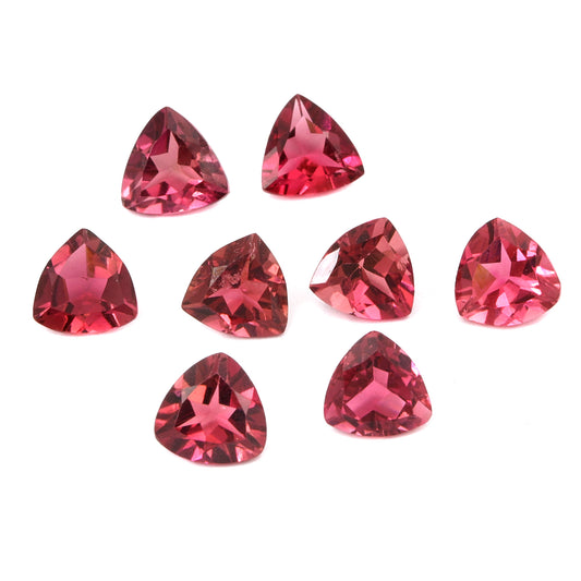 8Pc Lot Pink Tourmaline 4.5mm 2.65 Carats