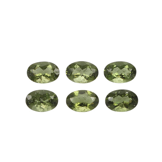 2Pc Lot Moldavite 6x4mm 0.30 Carats