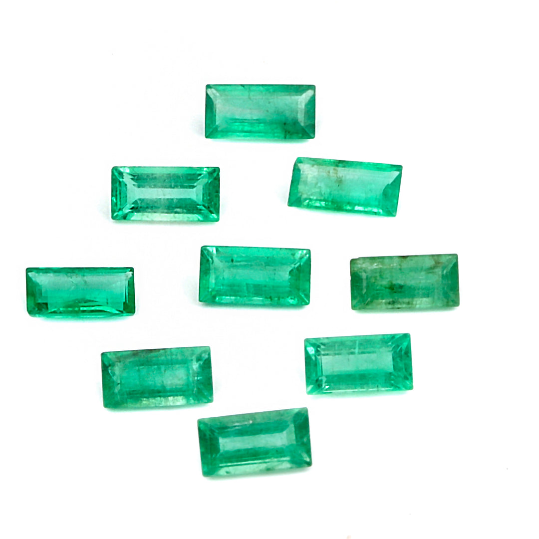 2Pc Lot Emerald 0.40 Carats