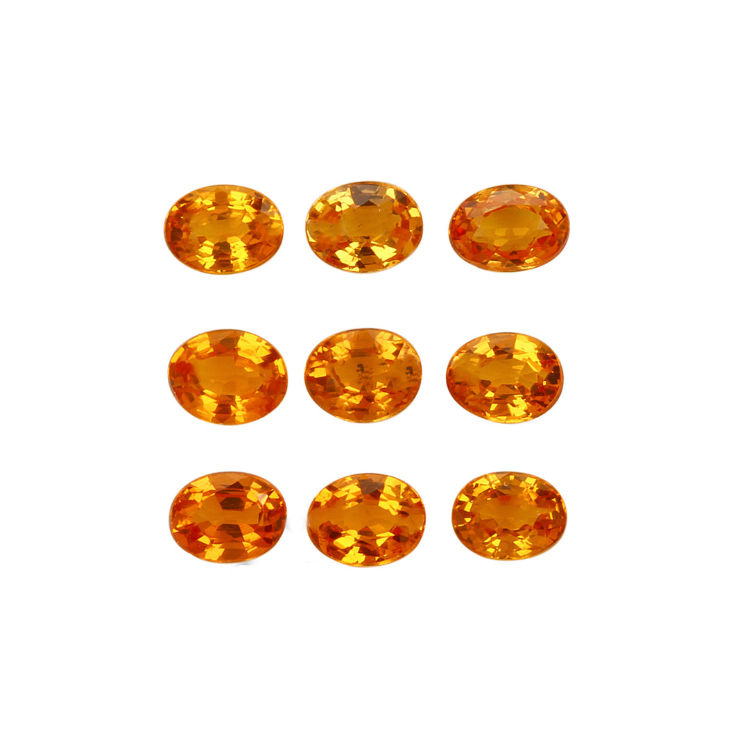 2Pc Lot Songea Orange Sapphire 0.20 Carats