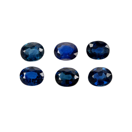 2Pc Lot Australian Parti Sapphire 0.50 Carats