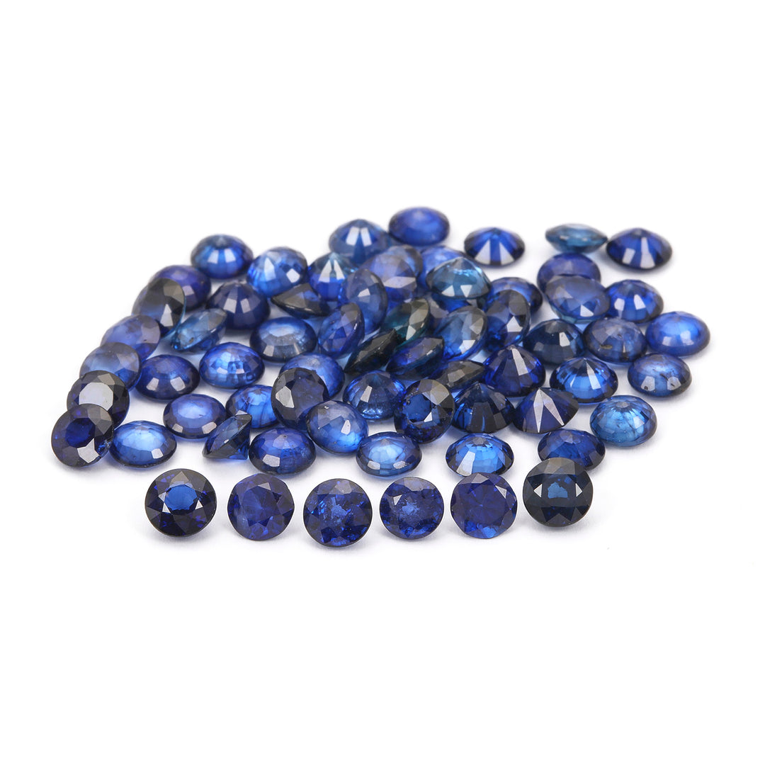 5 Carats Lot Ceylon Blue Sapphire 4x4mm Approx 13 Pieces