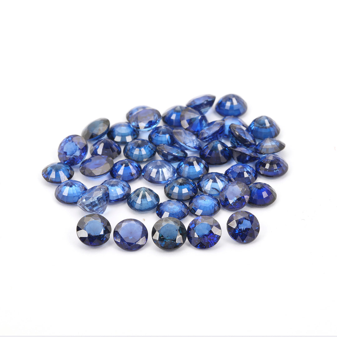 5 Carats Lot Ceylon Blue Sapphire 5.50mm Approx 6 Pieces