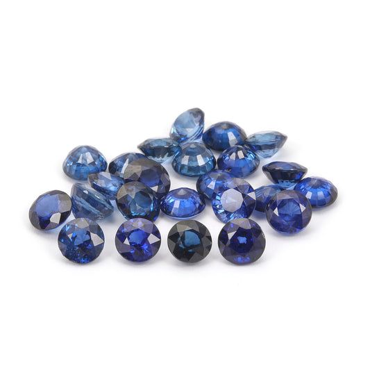 5 Carats Lot Ceylon Blue Sapphire 5x5mm Approx 8 Pieces