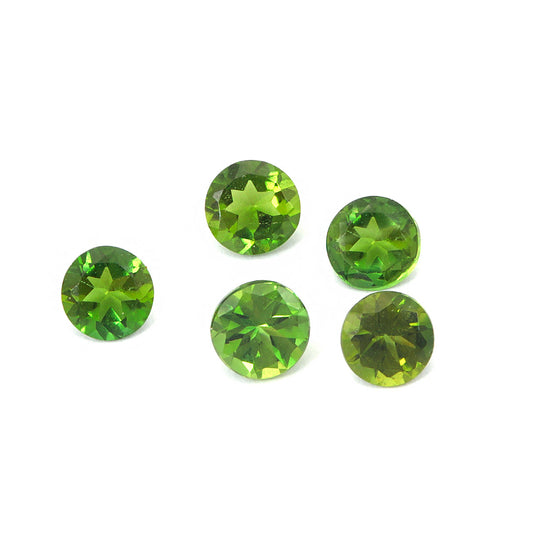 5Pc Lot Chrome Tourmaline 4.50mm 2.00 Carats