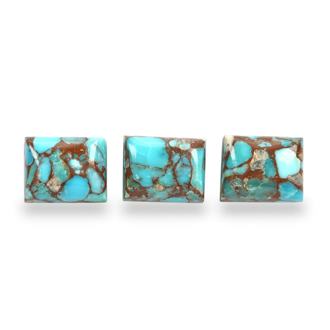 2Pc Lot Egyptian Turquoise 10x8mm 7.50 Carats