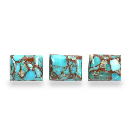 2Pc Lot Egyptian Turquoise 10x8mm 7.50 Carats