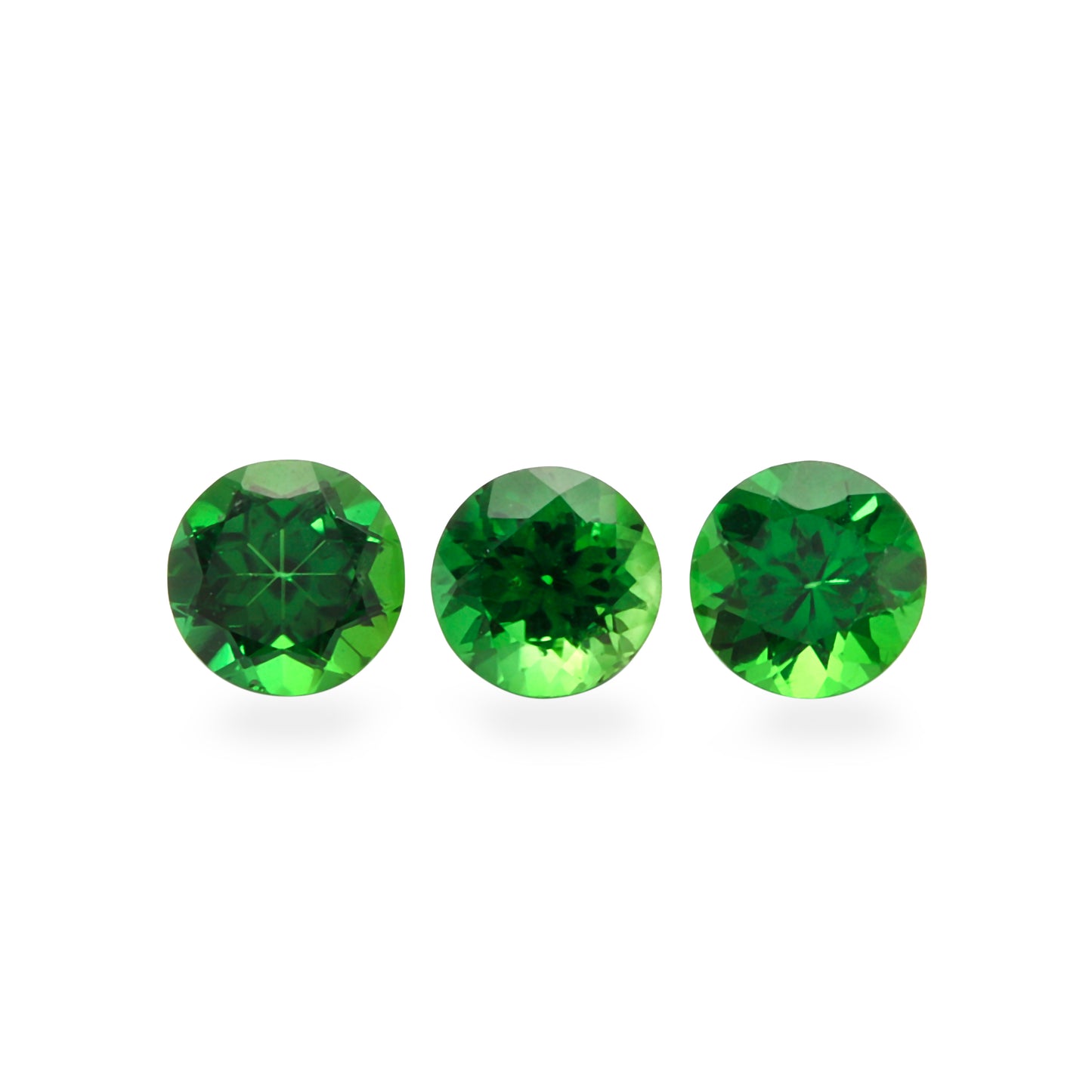 2Pc Lot Chrome Tourmaline 4x4mm 0.30 Carats