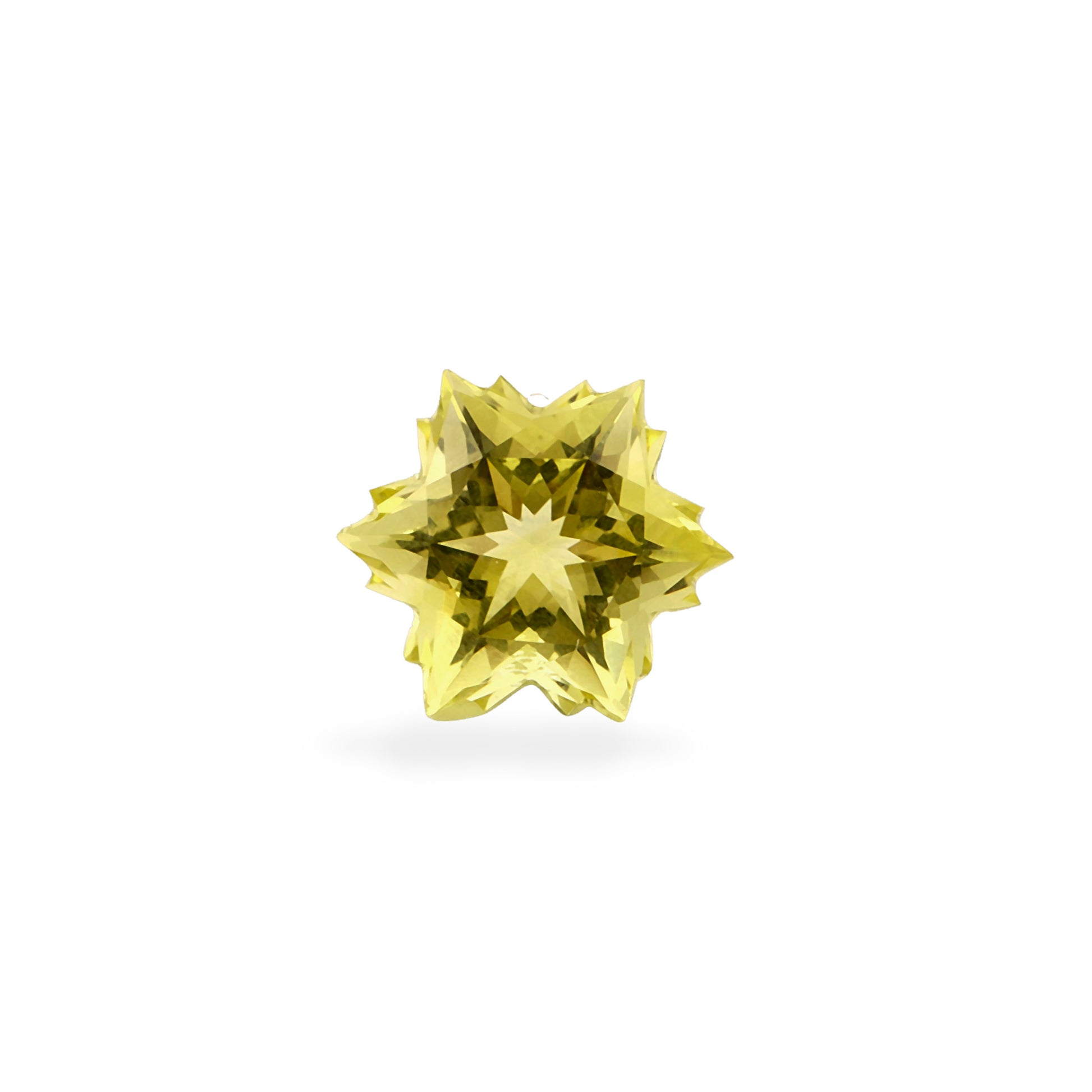 Lemon Quartz Snowflake Cut 10mm 3.45 Carats