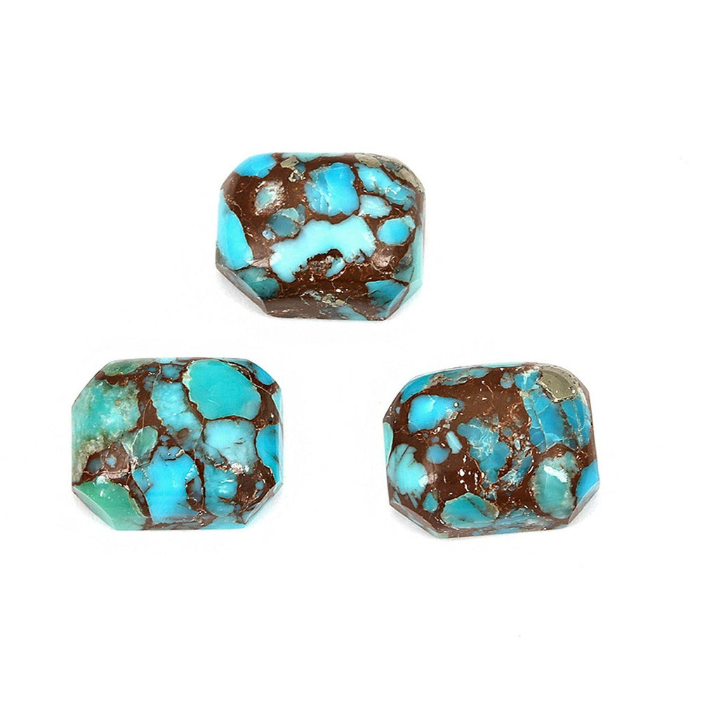 3Pc Lot Egyptian Turquoise 10x8mm 9.20 Carats
