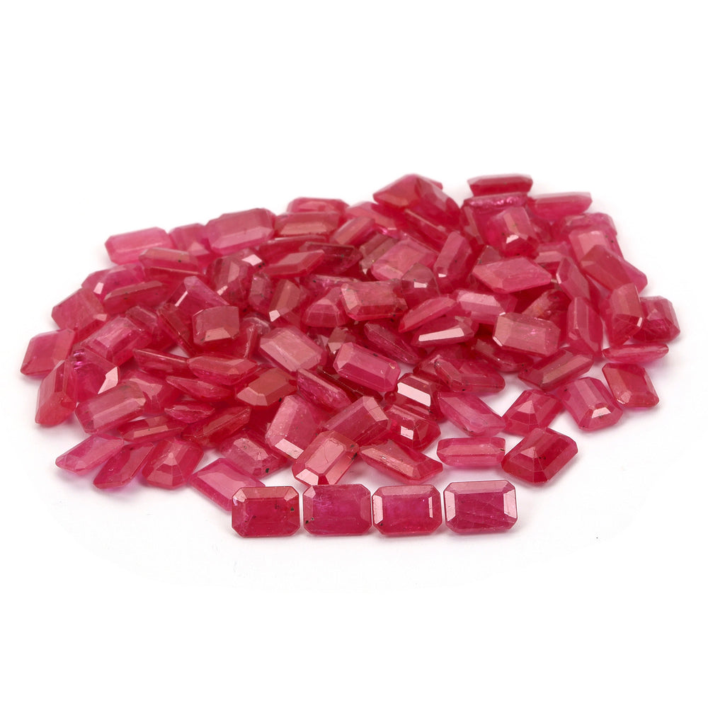 5 Carats Lot Ruby 7x5mm Approx 4 Pieces