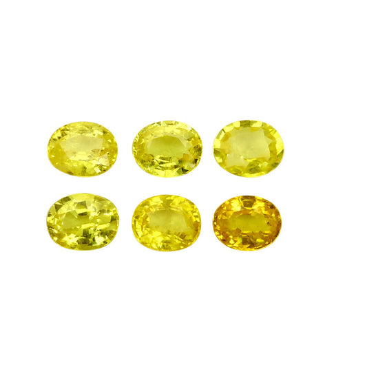 Yellow Sapphire 6x5mm 0.65 Carats