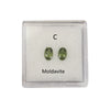 Matching Pairs in Moldavite 5x5mm-6x4mm