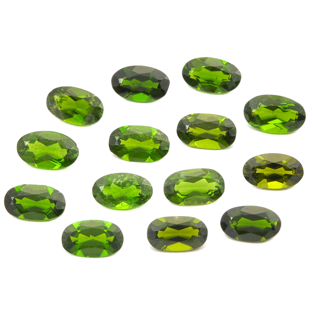 5Pc Lot Chrome Diopside 5x3mm 1.10 Carats