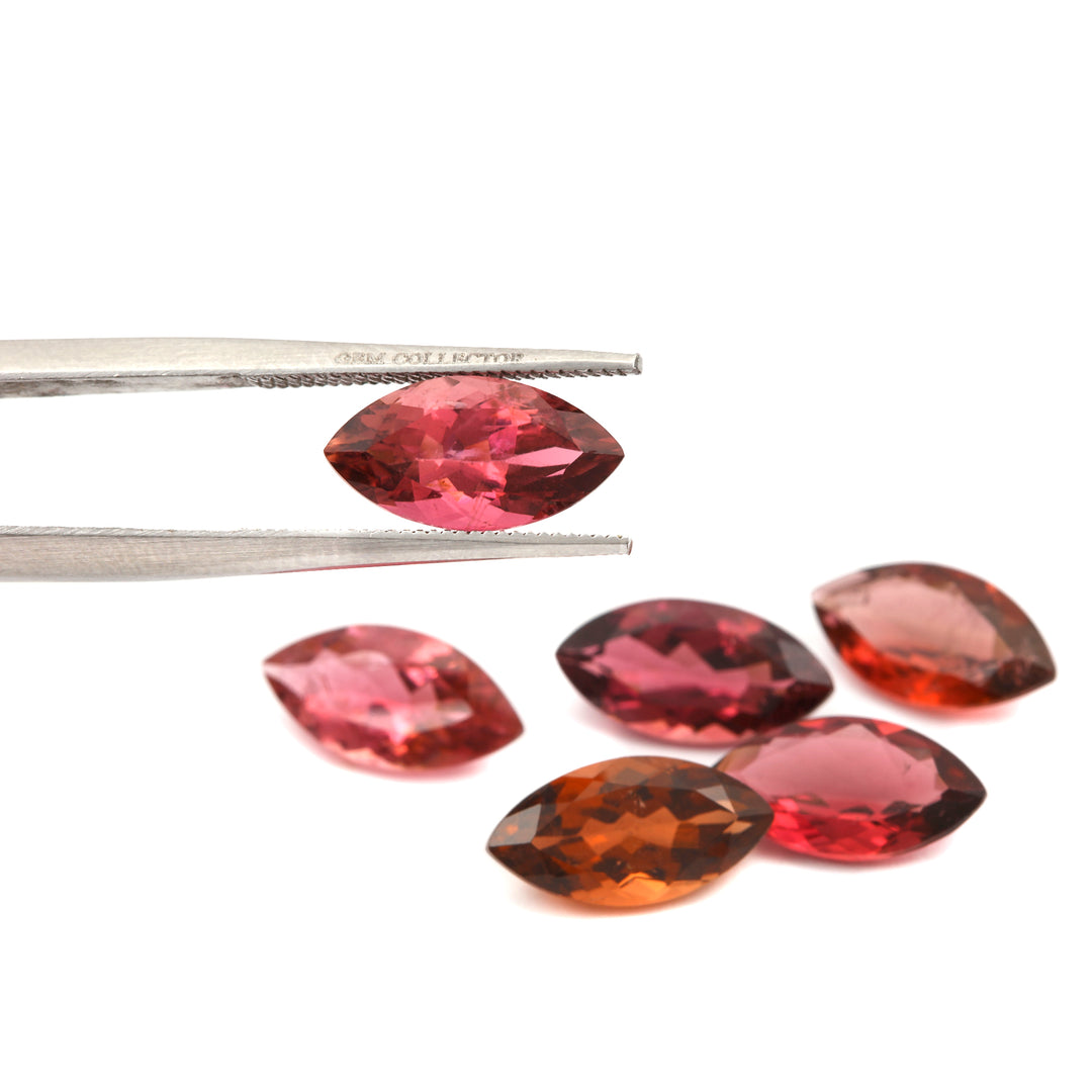 6Pc Lot Pink Tourmaline 9.50 Carats