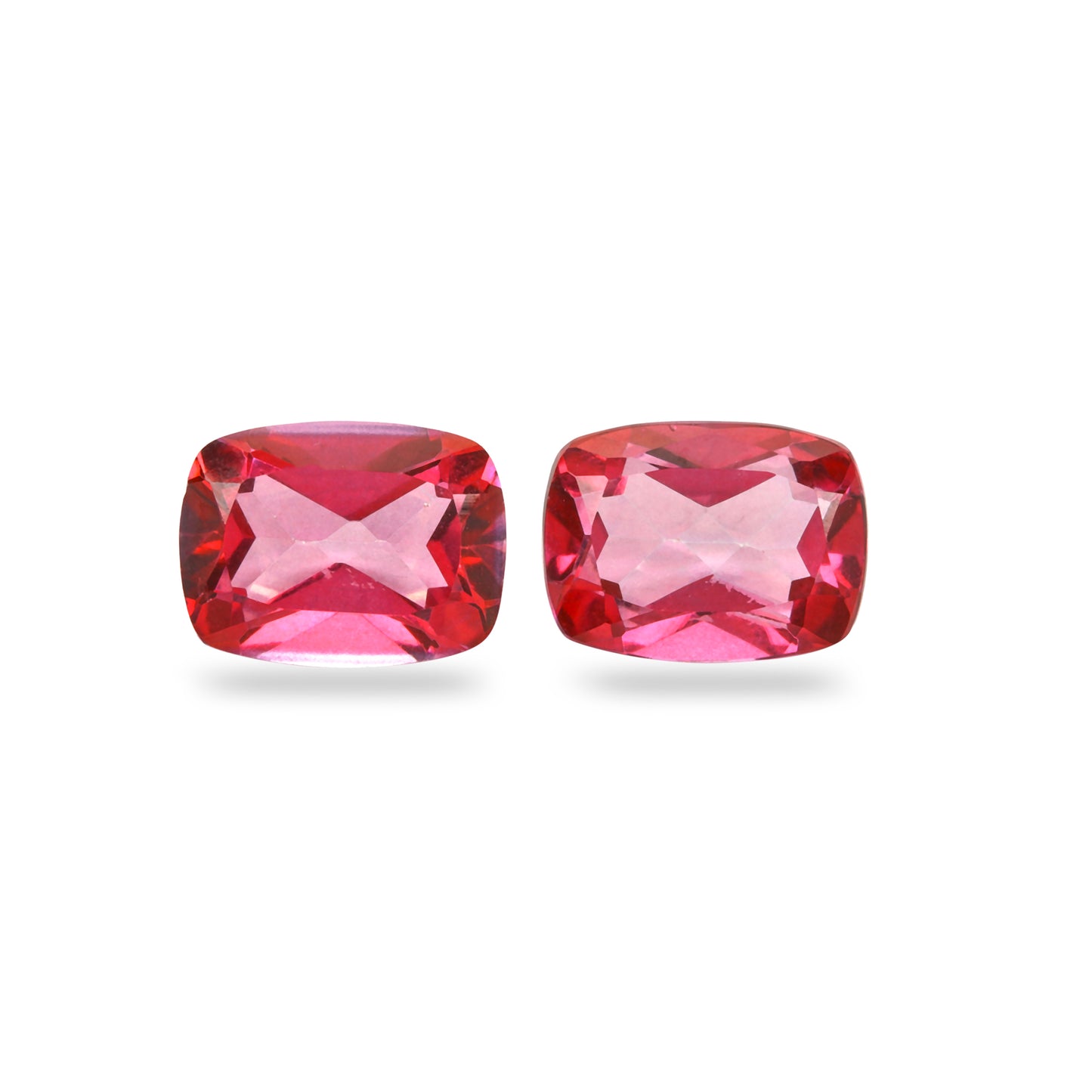 2Pc Lot Mystic Pink Topaz 8x6mm 3.10 Carats