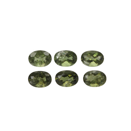 5Pc Lot Moldavite Close Out 7x5mm 3.20 Carats