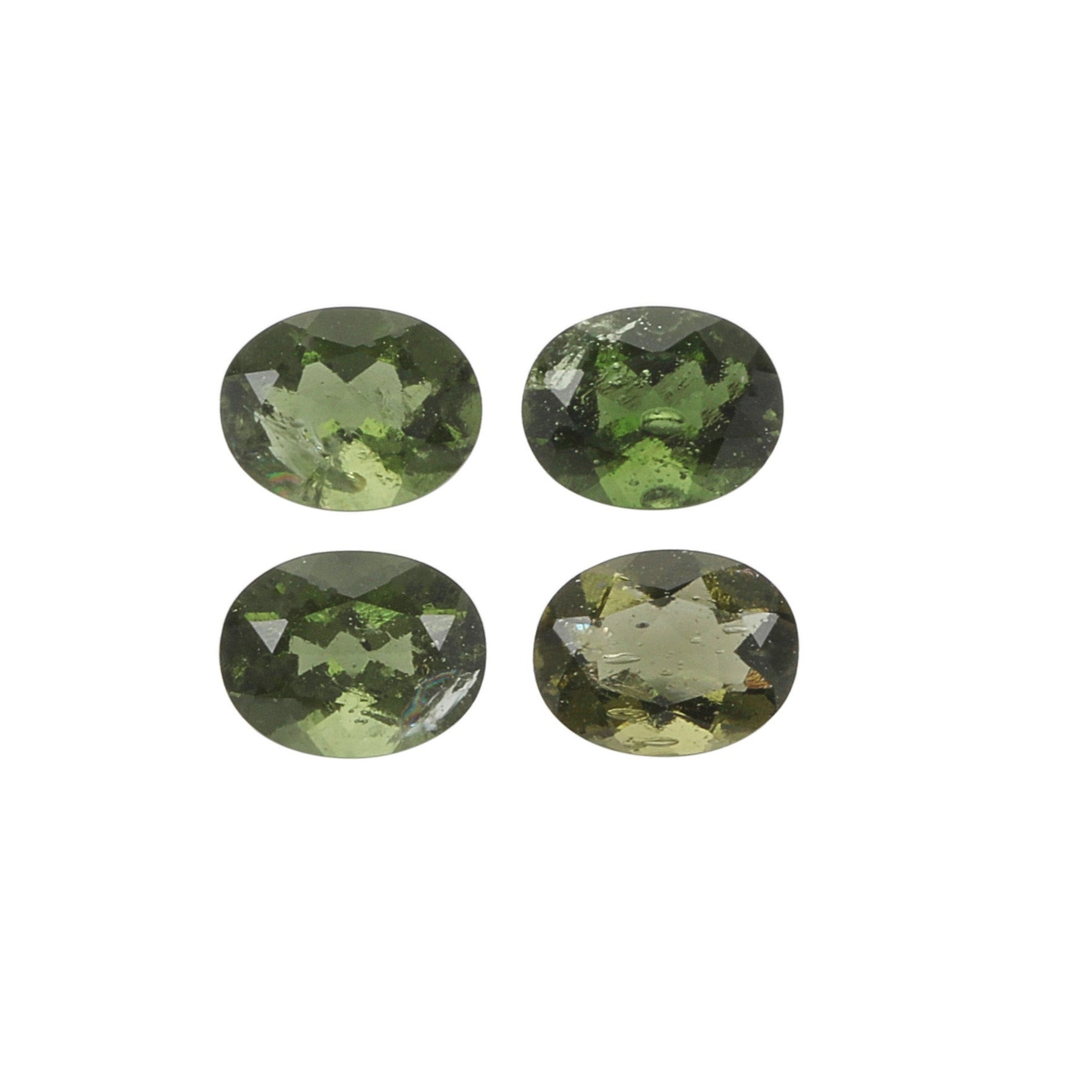 2Pc Lot Moldavite Close Out 9x7mm 3.00 Carats