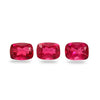 3Pc Lot Rubellite Tourmaline 4x3mm 0.45 Carats