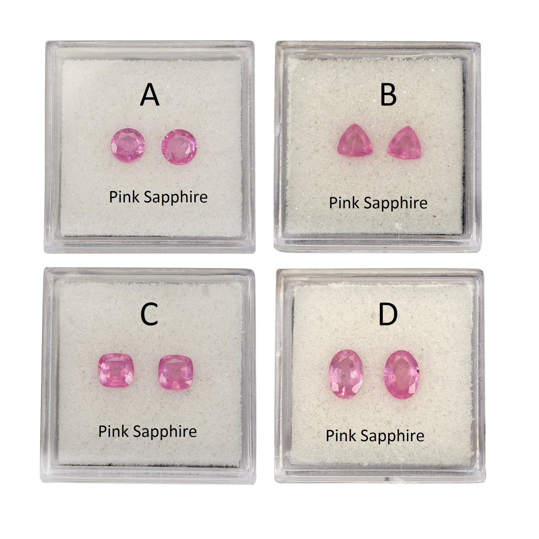 Matching Pairs in Pink Sapphire