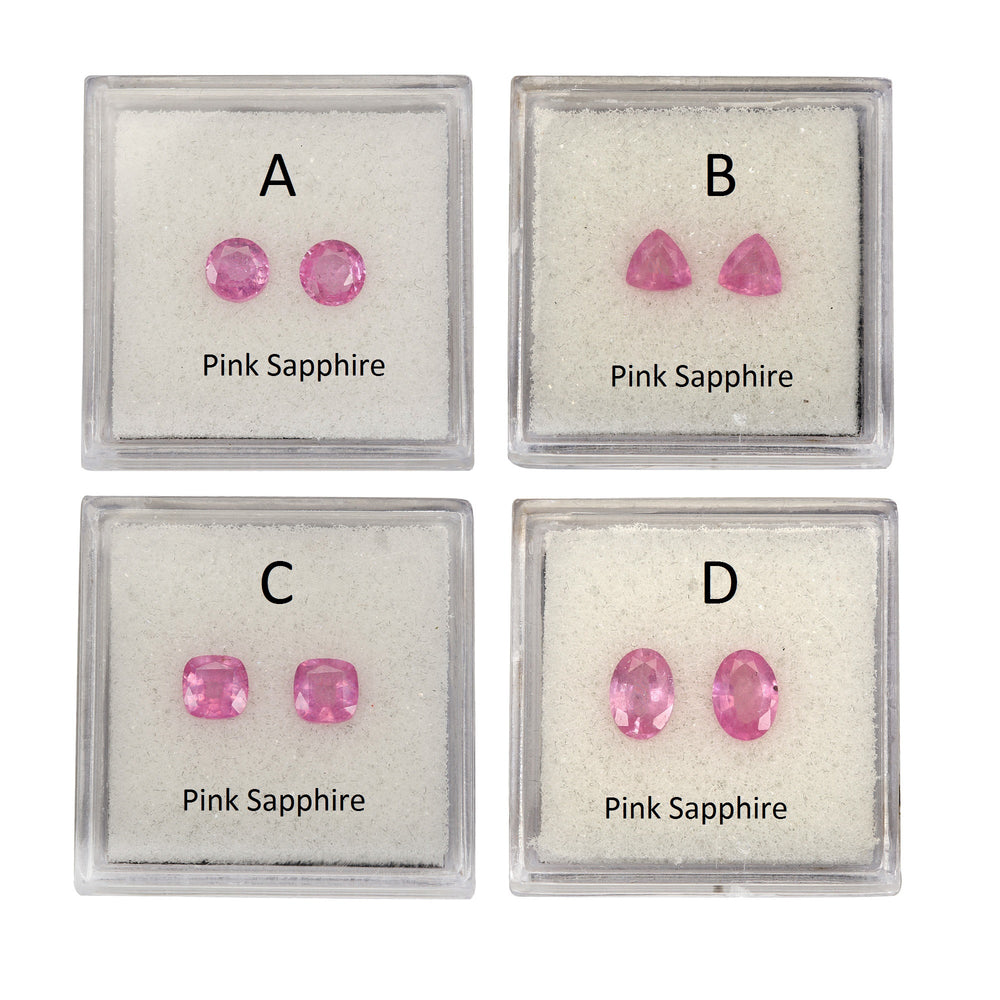 Matching Pairs in Pink Sapphire