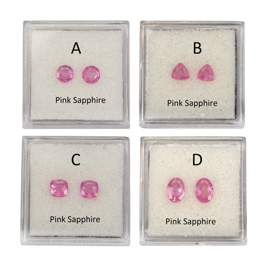 Matching Pairs in Pink Sapphire