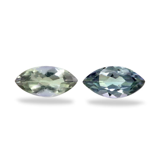 2Pc Lot Bicolor Tanzanite 0.90 Carats