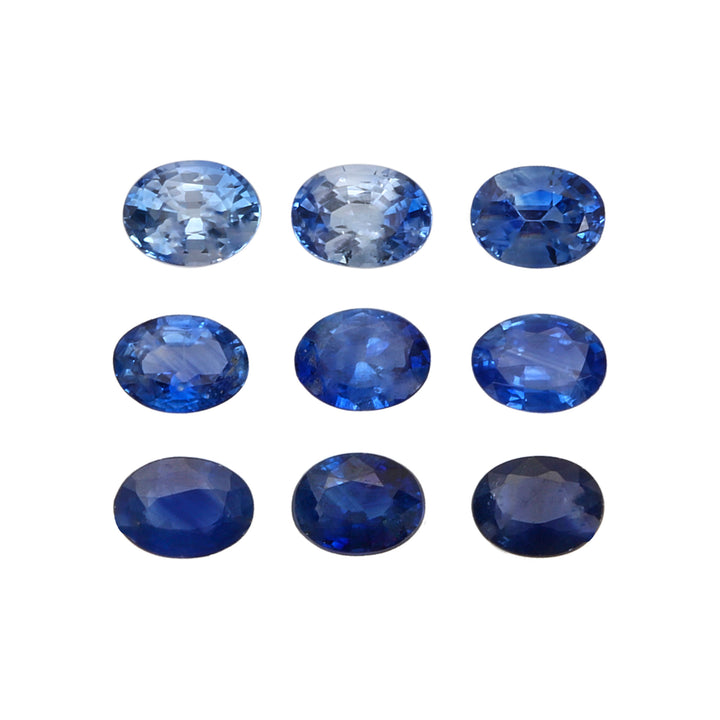 2Pc Lot Ceylon Blue Sapphire 4x3mm 0.20 Carats