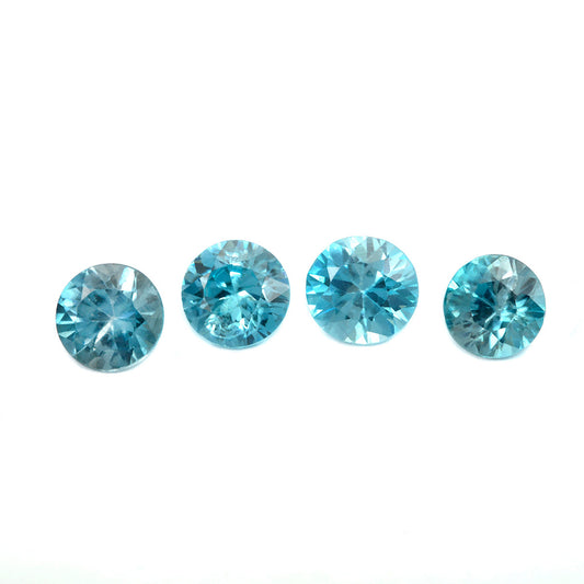 Blue Zircon 5.50mm 0.80 Carats