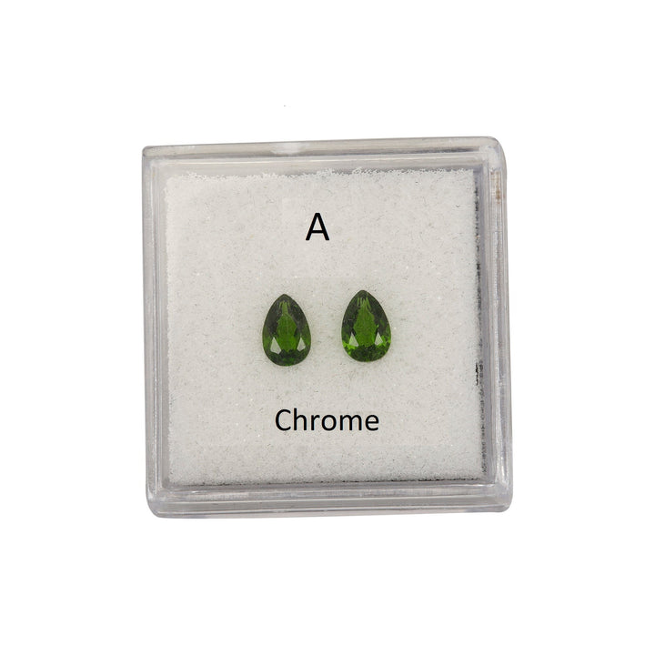 Matching Pairs in Chrome Diopside