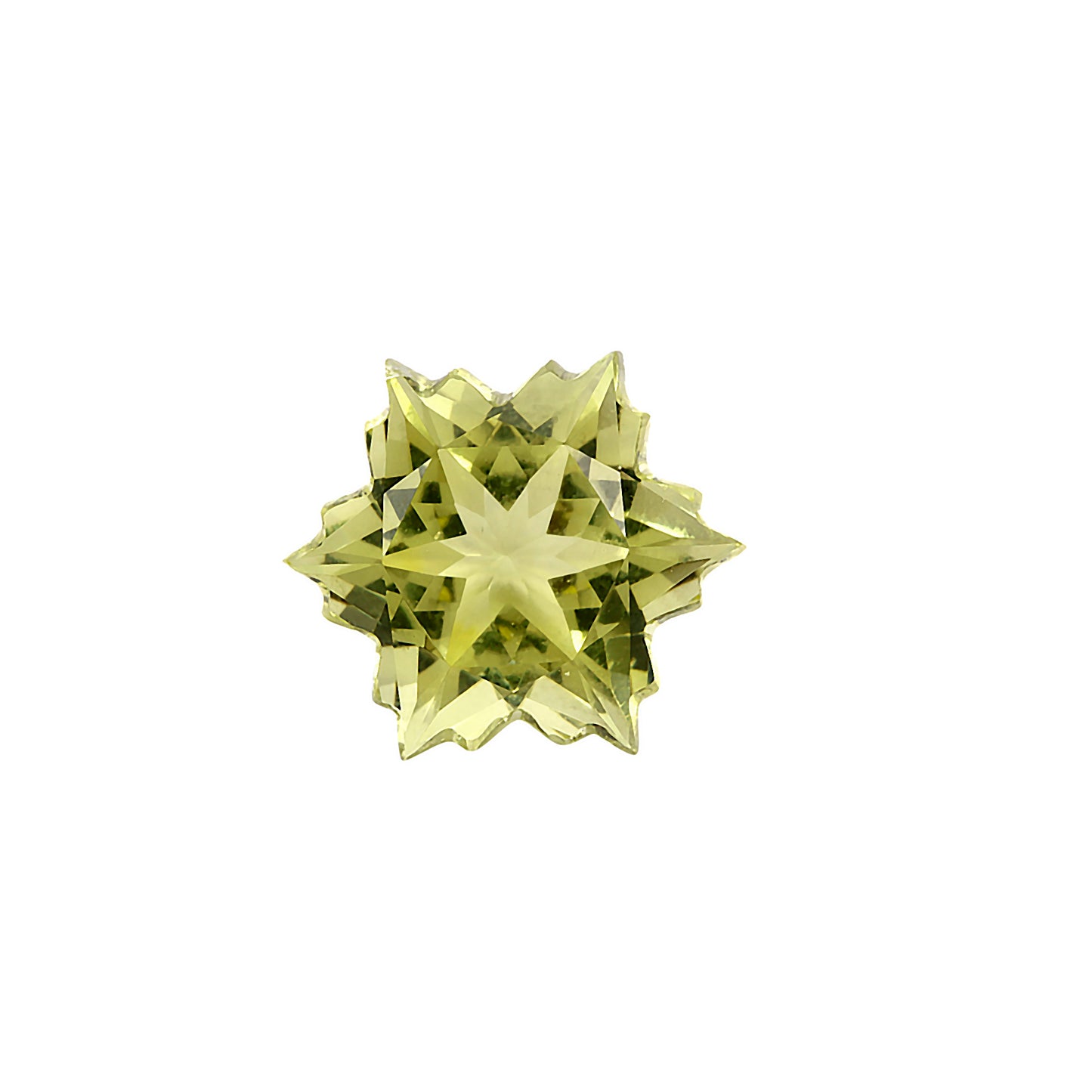 Lemon Quartz Snowflake Cut 9.50mm 3.80 Carats