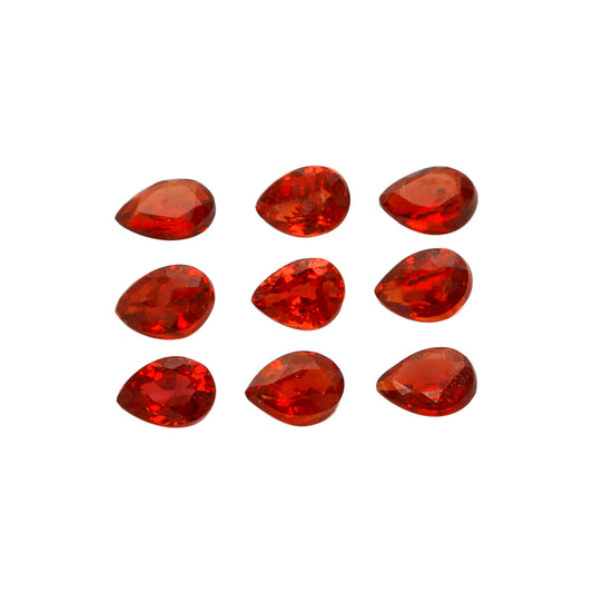 2Pc Lot Songea Ruby 0.20 Carats