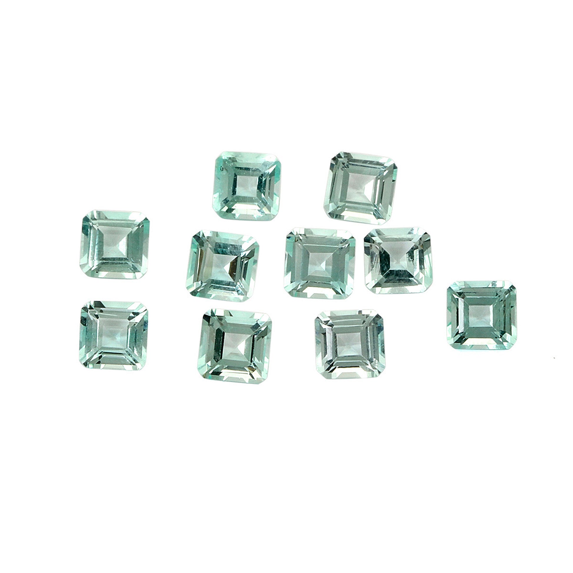 Green Aquamarine 4x4mm 0.20 Carats