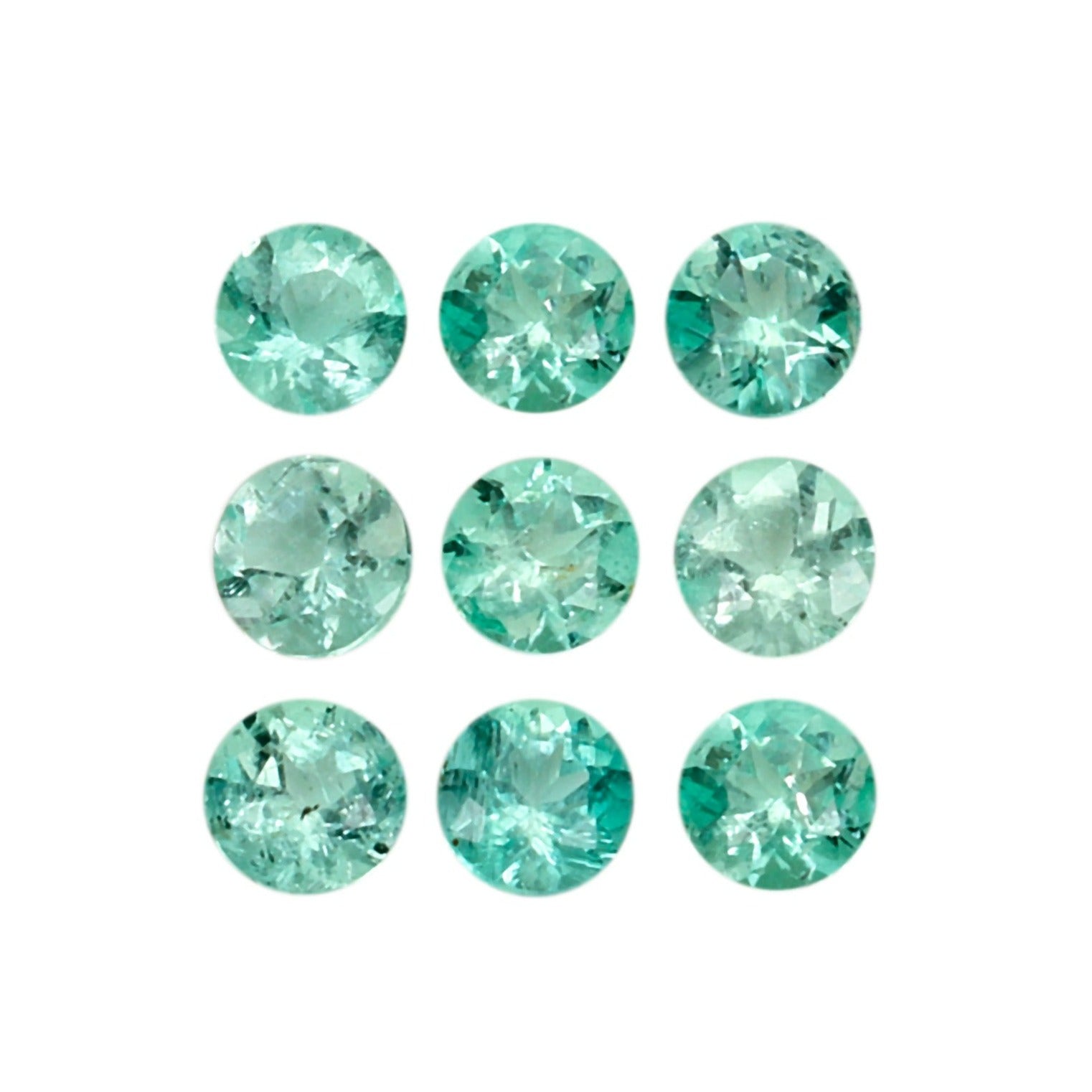 10Pc Lot Green Aquamarine 0.50 Carats