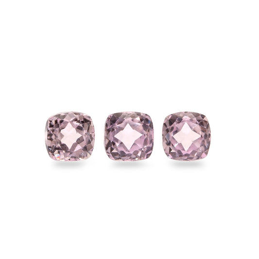 2Pc Lot Pink Kunzite 5.25mm 1.60 Carats