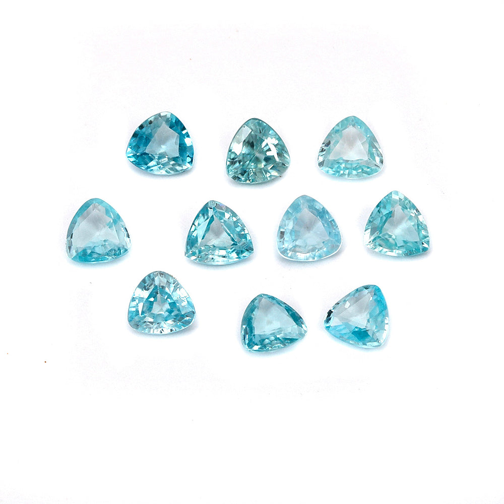 3Pc Lot Blue Zircon Trillion 1.00 Carats XNCI72