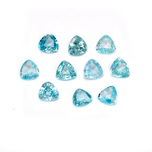 3Pc Lot Blue Zircon 1.00 Carats